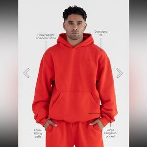 Comfrt Unisex Bold Red Hoodie